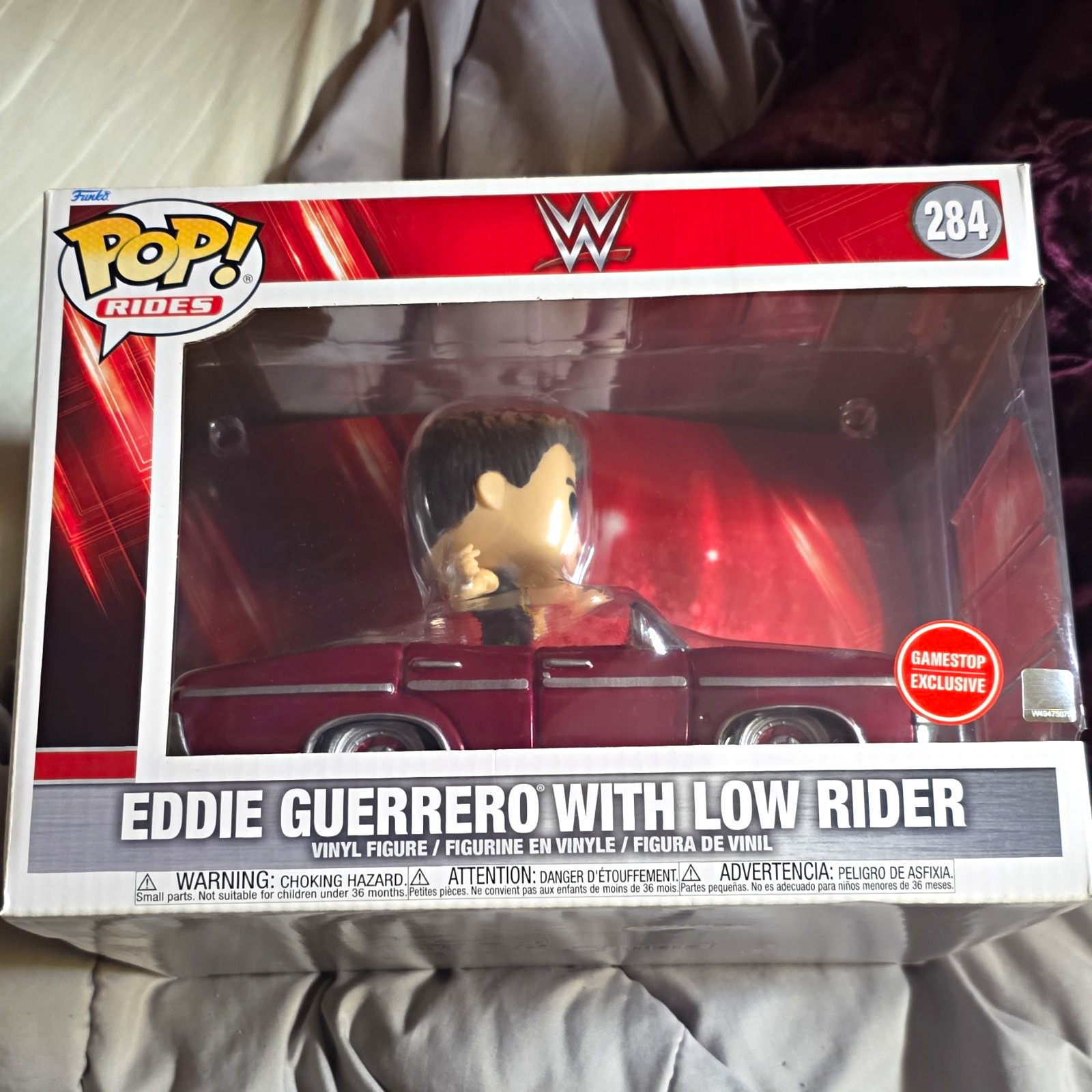 Funko Pop! Rides WWE Eddie Guerrero Low Rider Car Figura in vinile #284 Esclusiva