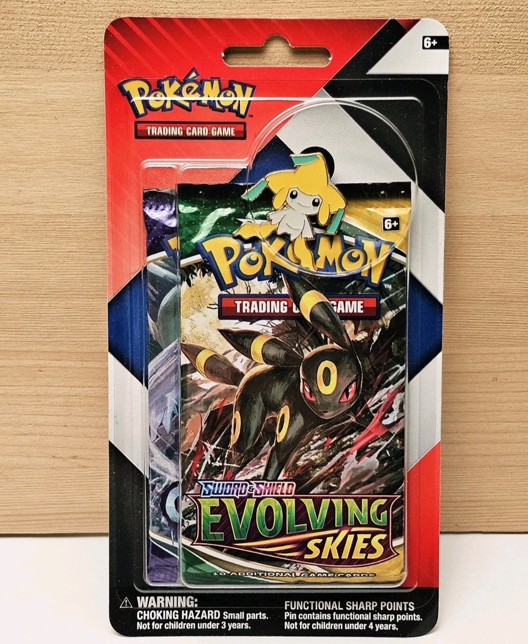 Nuovo Pokémon Cieli in Evoluzione e Regno Ghiacciante Confezione 2 Blister Con Spilla Jirachi Sigillato