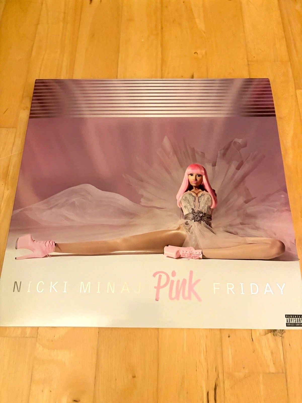 Nicki Minaj Pink Friday LP Pink Colored Vinyl Record Gatefold Used