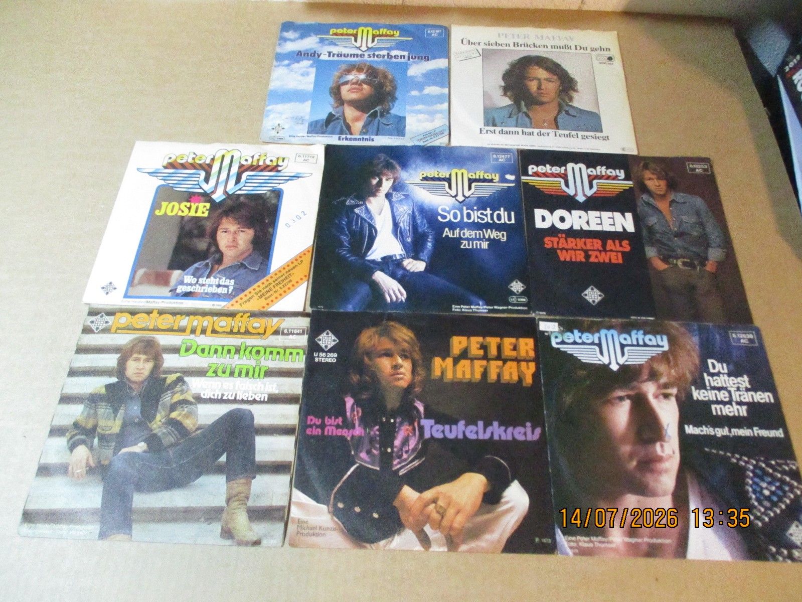 7" Single - Sammlung - 8x Peter Maffay