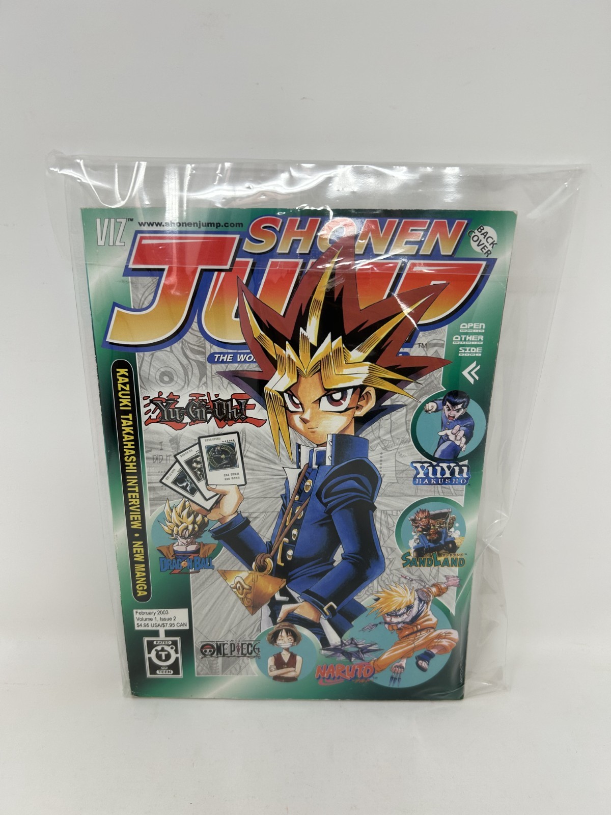 Shonen Jump Magazine Volume 1 Numero 2 Febbraio 2003 Yu-Gi-Oh, Copertina Naruto