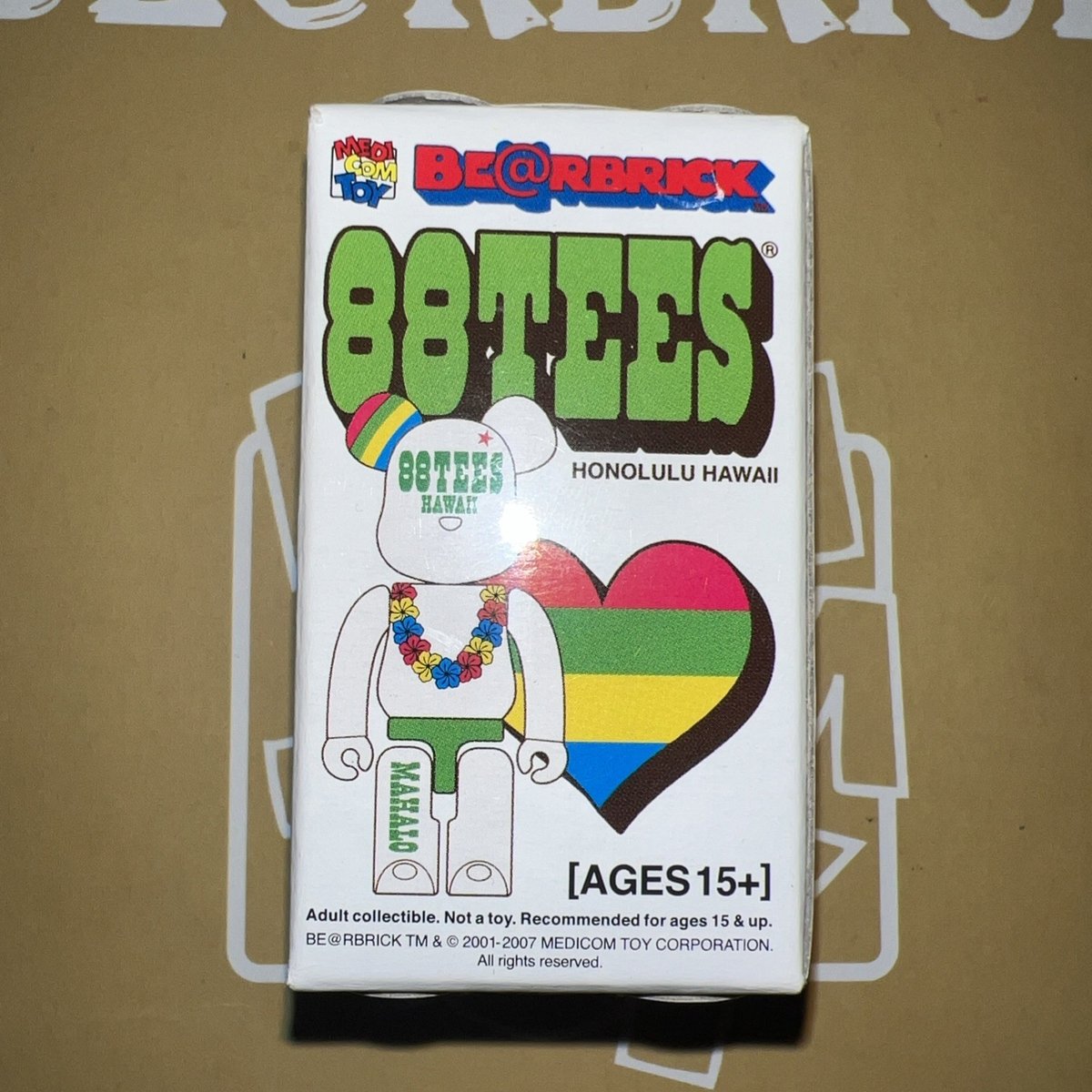 88tees Hawaii 🏄🏾 Bearbrick 🐻🧱 100% Medicom giocattolo Be@rbrick sigillato