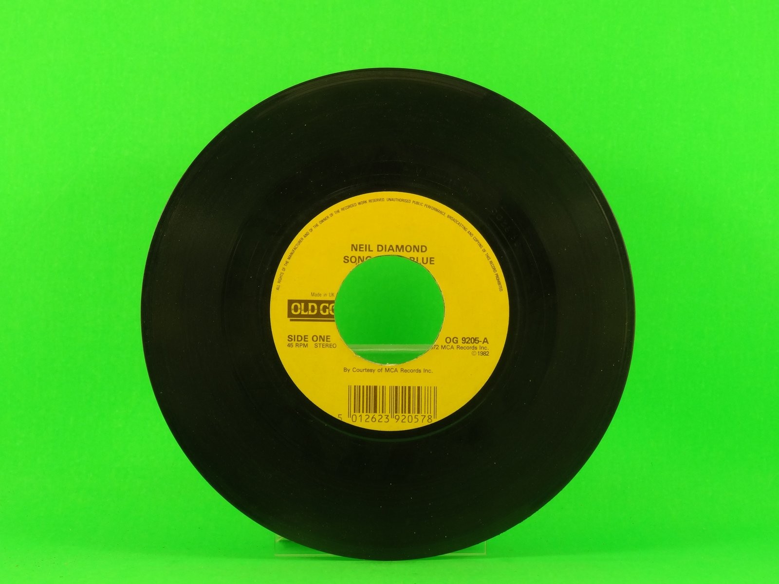 DIAMOND,NEIL SONG SUNG BLUE (1) (137) 7" OLD GOLD