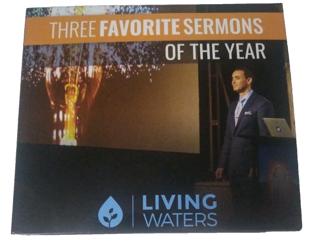 ✟Living Waters – Three Favorite Sermons of 2019 3-CD Set Christian Gospel NM