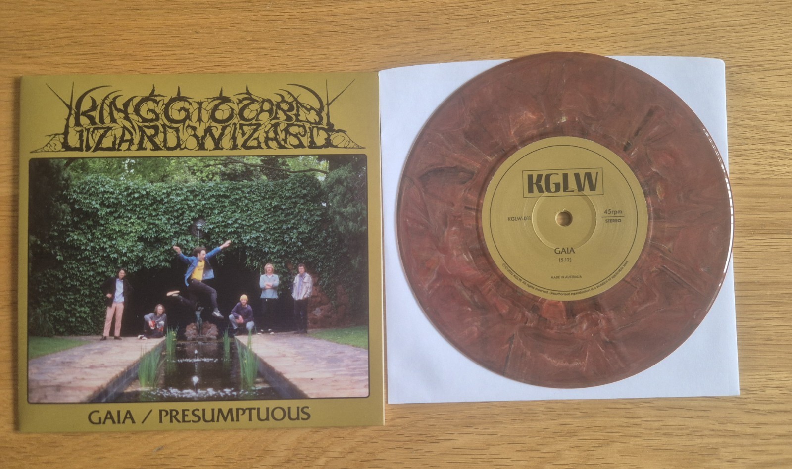 RARE King Gizzard & The Lizard Wizard – Gaia / Presumptuous 7" LUCKY RAINBOW