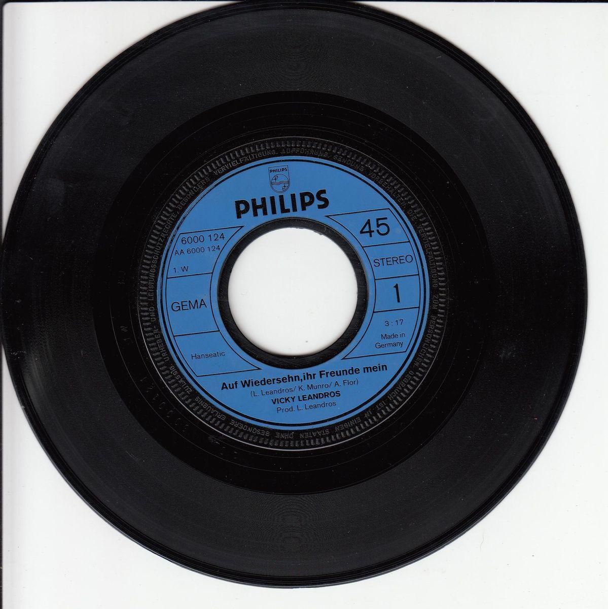 Vicky Leandros - Auf Wiedersehen, Ihr Freunde Mein (Amazing Grace) ++ used ++