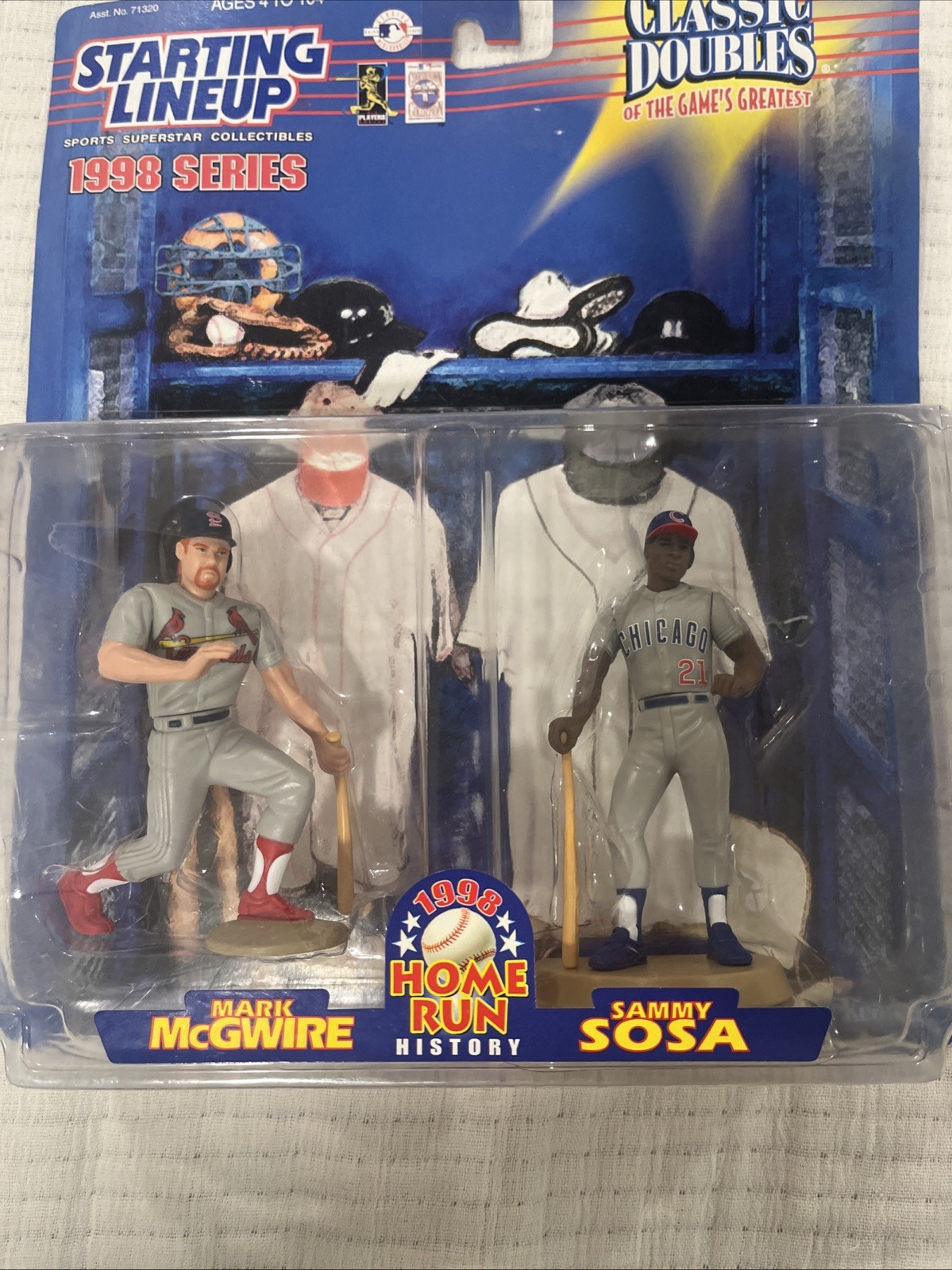Kenner Starting Lineup Classic Doubles 1998 Mark McGwire & Sammy Sosa 4"