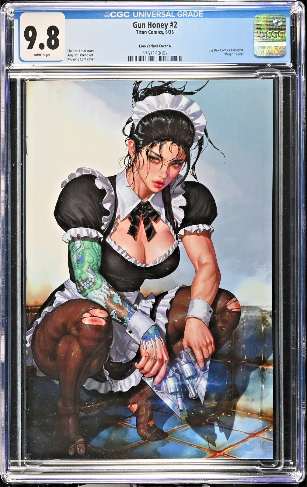 Gun Honey #2 - Kyuyong Eom / Big Dex Comics Esclusiva Variante Copertina A - CGC 9.8
