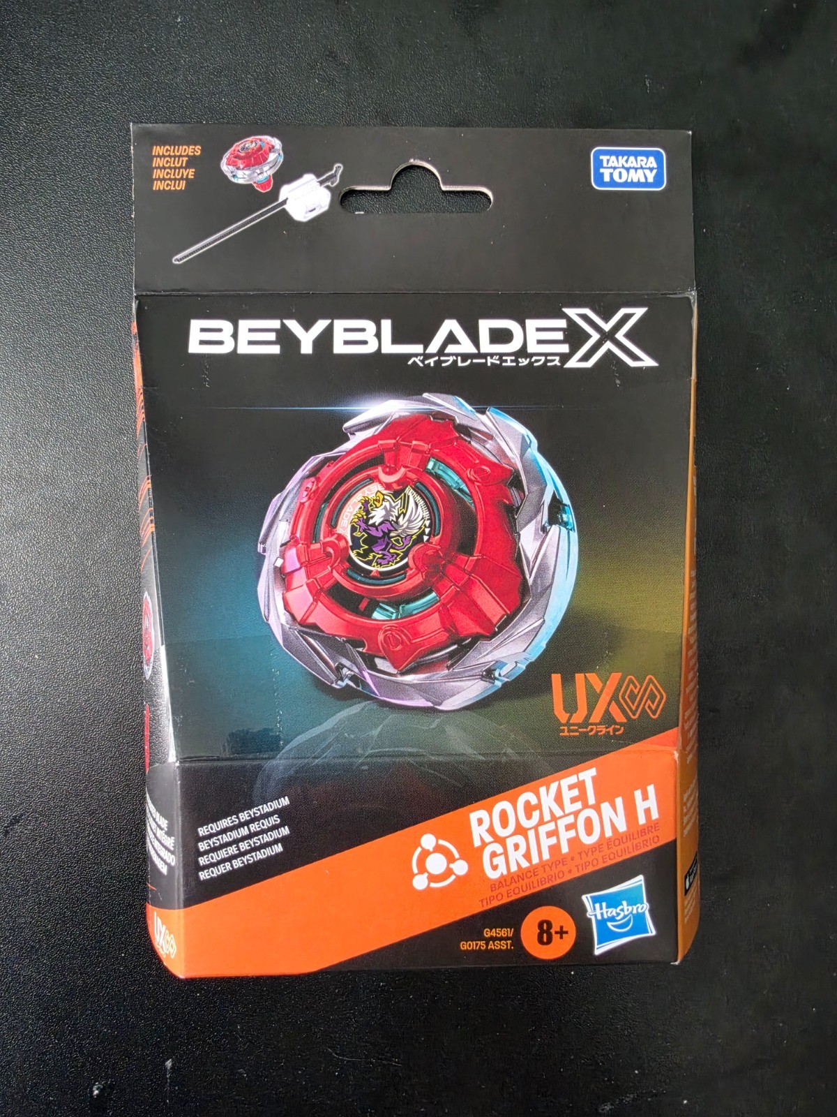 Beyblade X UX (Bullet) Razzo Griffon H Hasbro Sigillato Nuovo