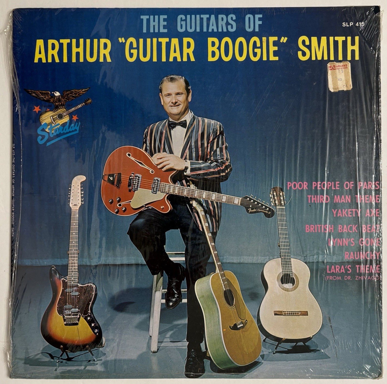 Arthur "Guitar Boogie" Smith - The Guitars Of - Vinyl LP - Ultrasonic Cleaned