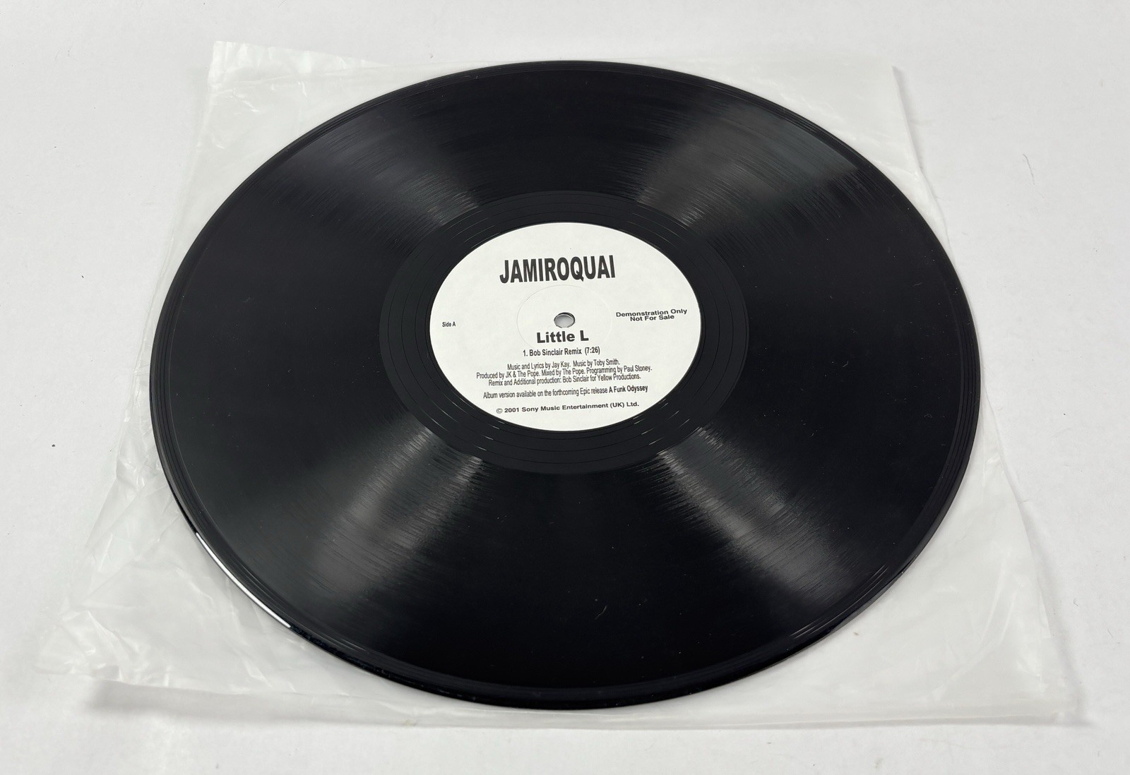 Jamiroquai Little L 12" Promo Vinyl Bob Sinclar Remix XPR3480 2001 UK Rare