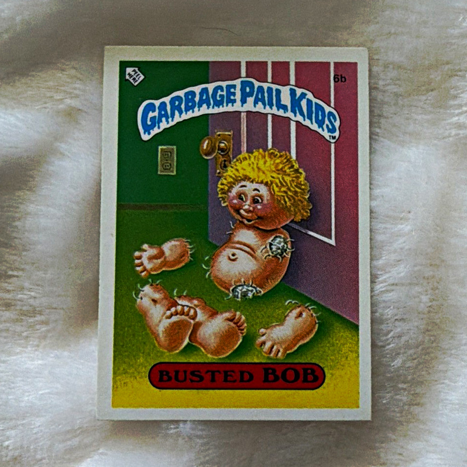 Topps 1985 Garbage Pail Kids Series 2 #6b Busted Bob Non-Sport Trading Card