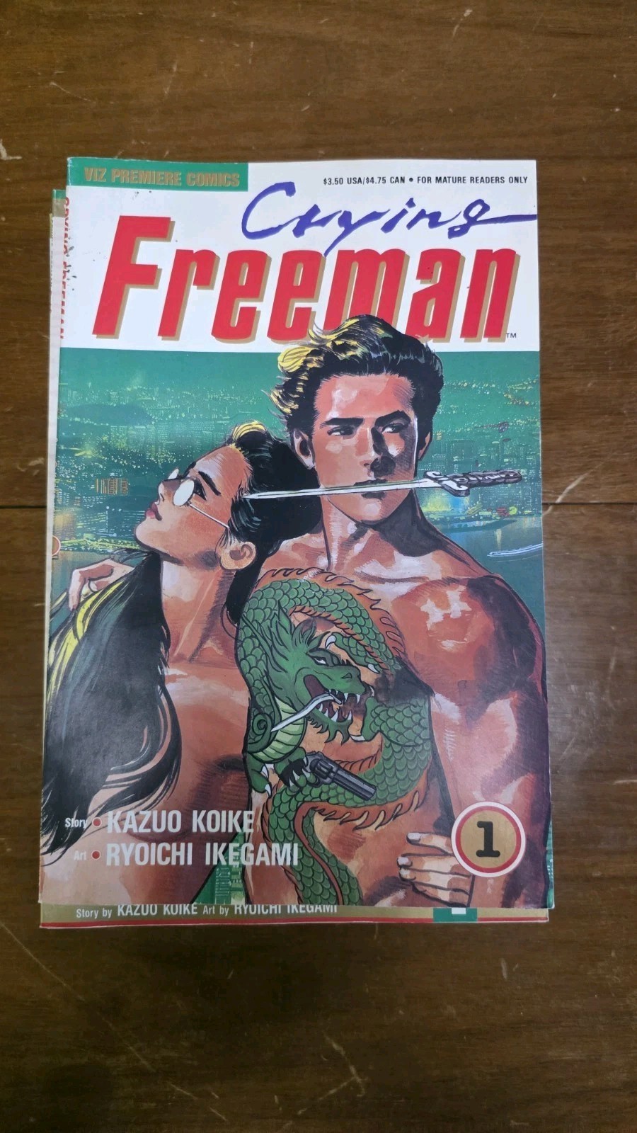 Lotto action manga Viz Premiere Comics Crying Freeman di Koike & Ikegami