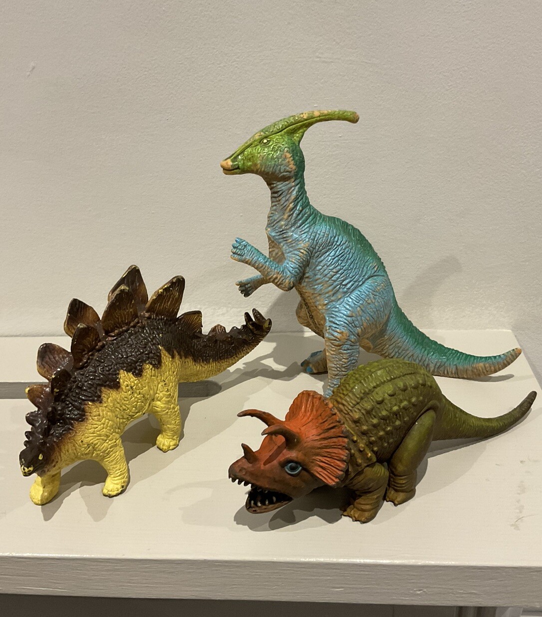 Lotto lavoro giocattolo modellino dinosauro vintage - 1988 The Carnegie Steg. Para. UKRD 1991 197