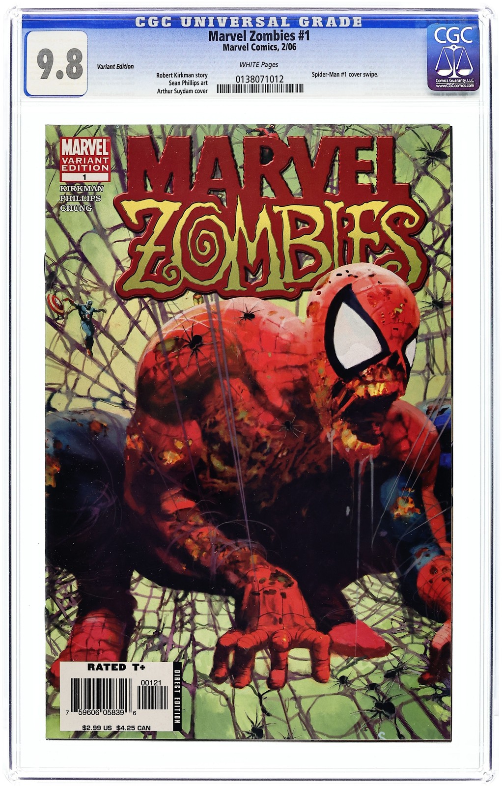 Marvel Zombies 1B seconda stampa CGC 9.8 2006 0138071012
