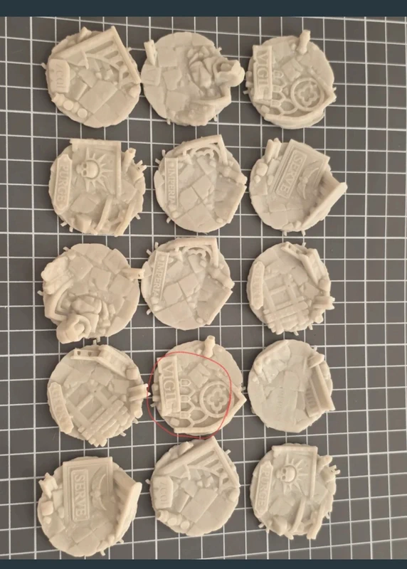 Pack 15 toppers 40mm Ruins