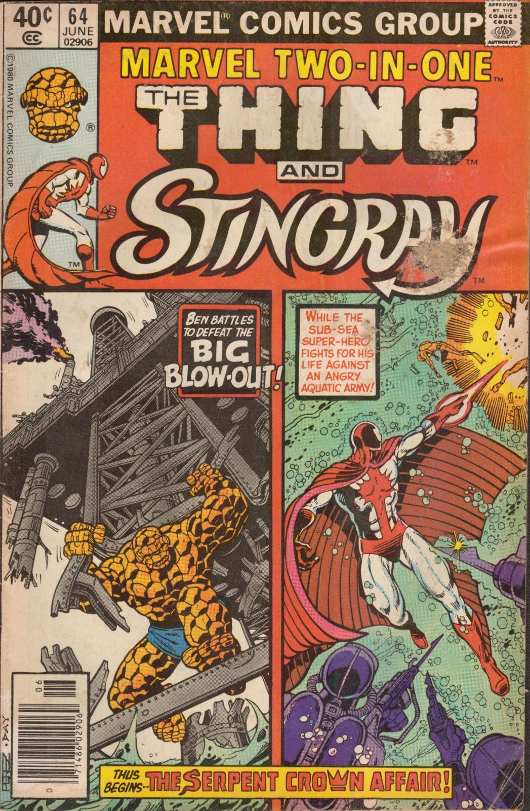 50965: MARVEL MARVEL TWO-IN-ONE #64 grado VG