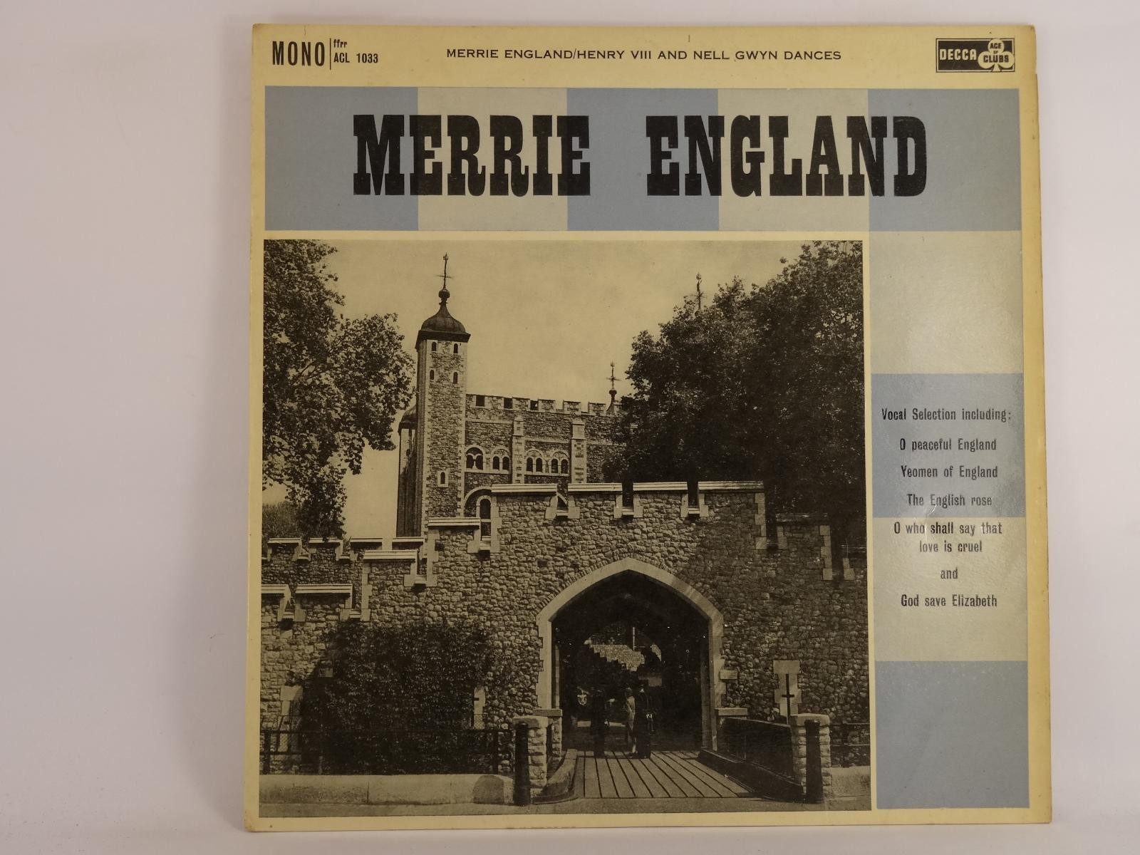 NEW SYMPHONY ORCHESTRA OF LONDON MERRIE ENGLAND (2) (A) LP ACE OF CLUBS