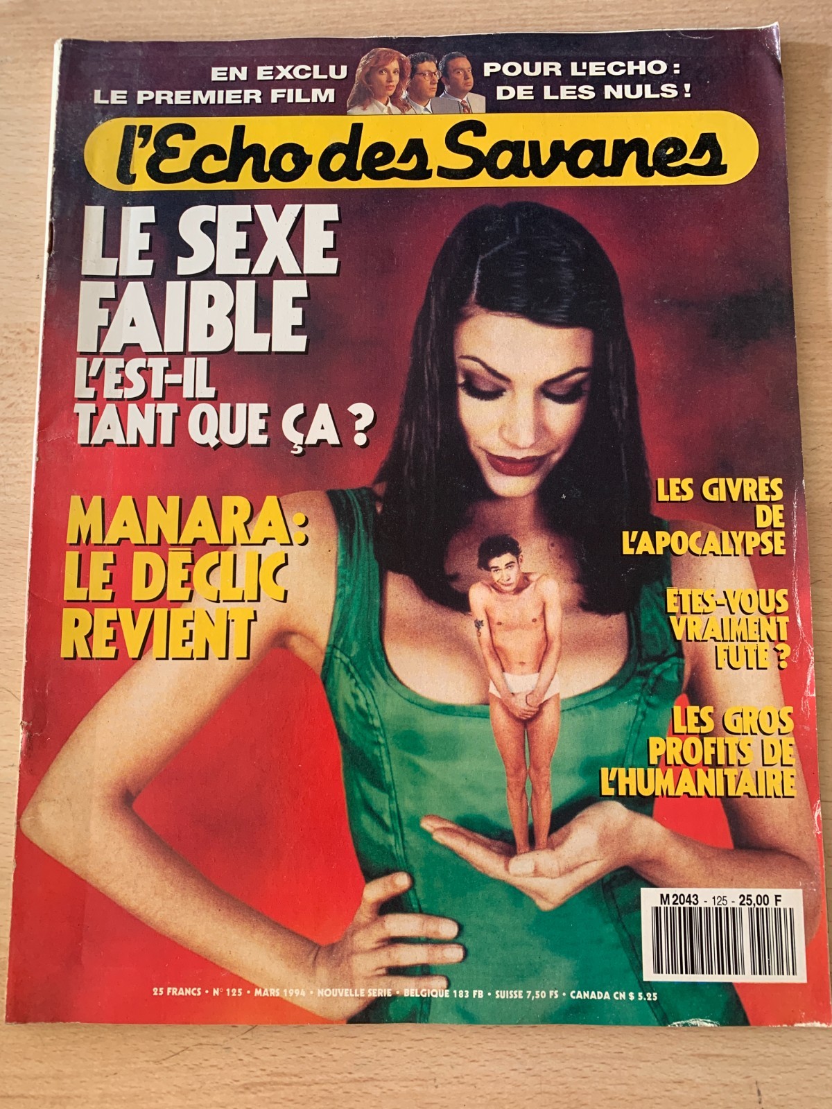 c)B.D Magazine "L'Echo des Savanes" n°125 du 3/1994; Manara; Le déclic