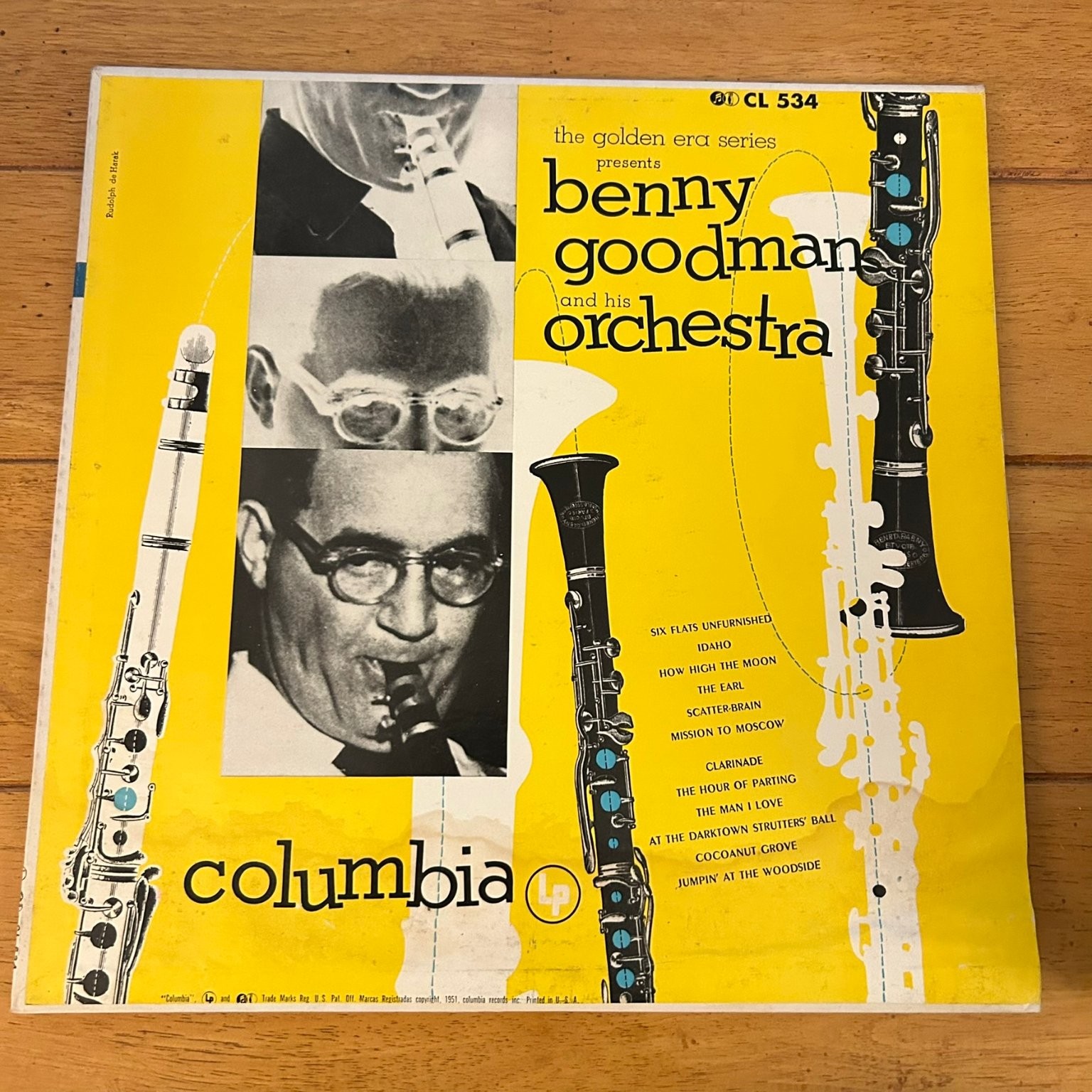 Benny Goodman Orchestra CL 534 LP Record 1953 Columbia Jazz Big Band 33⅓ RPM