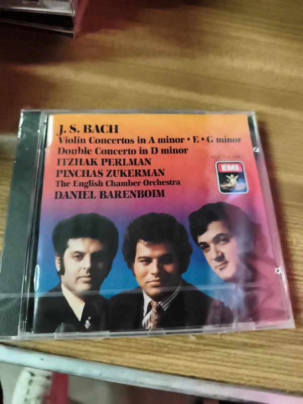 Cd Bach .perlman-.zukerman .Neuf