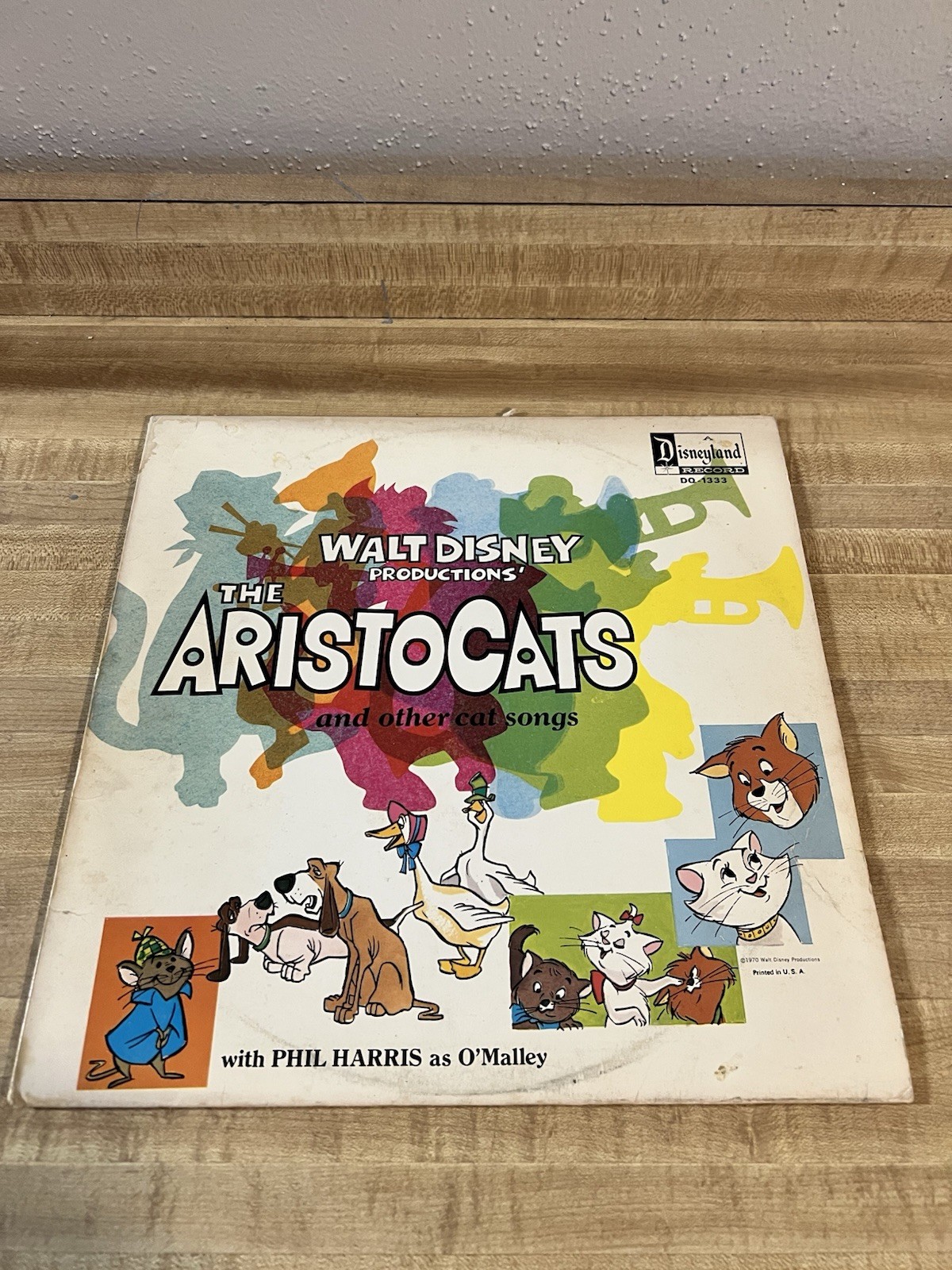 Walt Disney Aristocats Other Cat Songs 1970 DQ-1333 Original Yellow Label LP