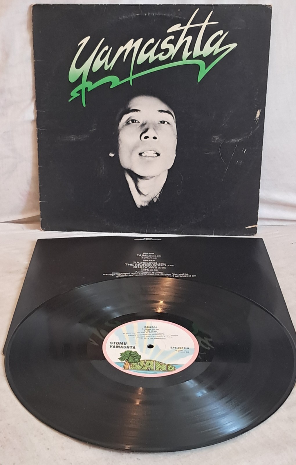 Yamashta – Raindog LP Island UK ILPS9319 + inner EX/VG A-1U/B-1U  See all pics