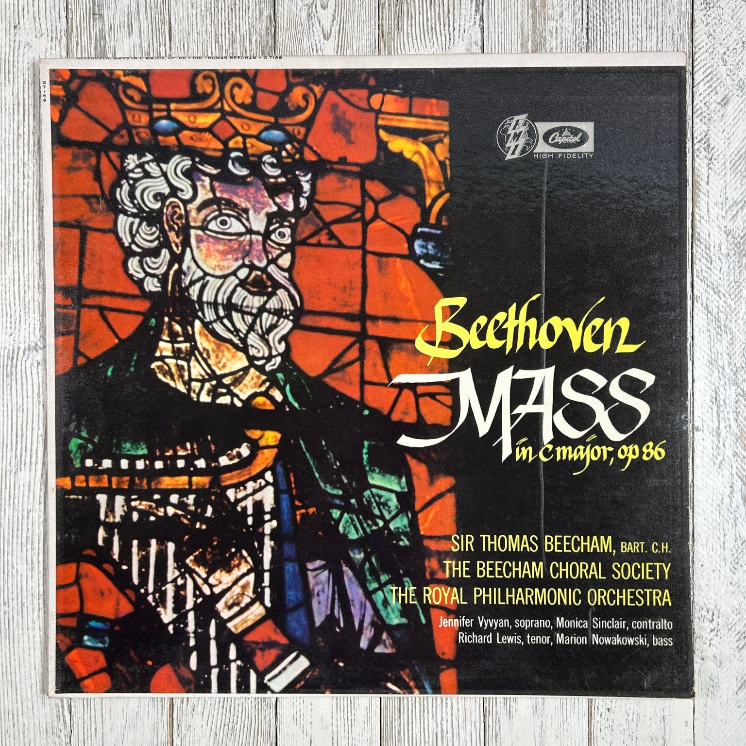 Beethoven – Mass C Major Op. 86 LP Record Capitol High Fidelity Classical 33 RPM