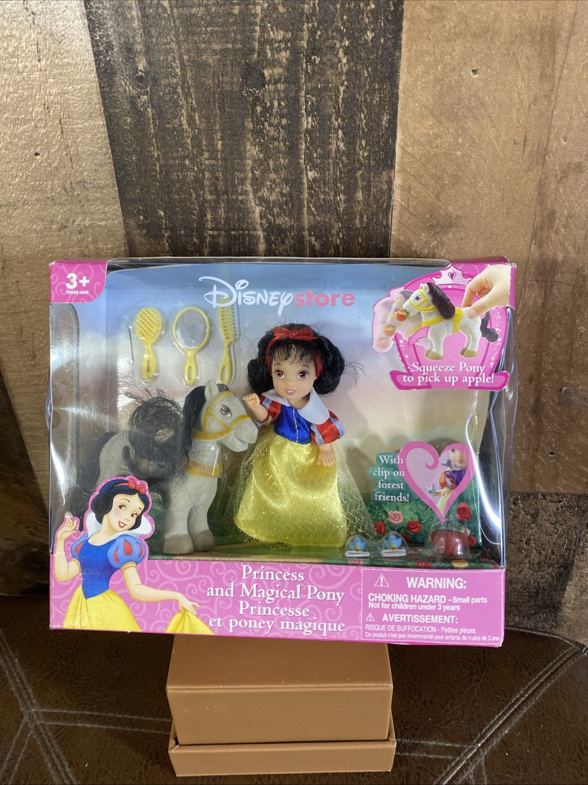 Bambola Principessa Biancaneve Pony Magico e Mela Playset 2001 Ritirata Vintage