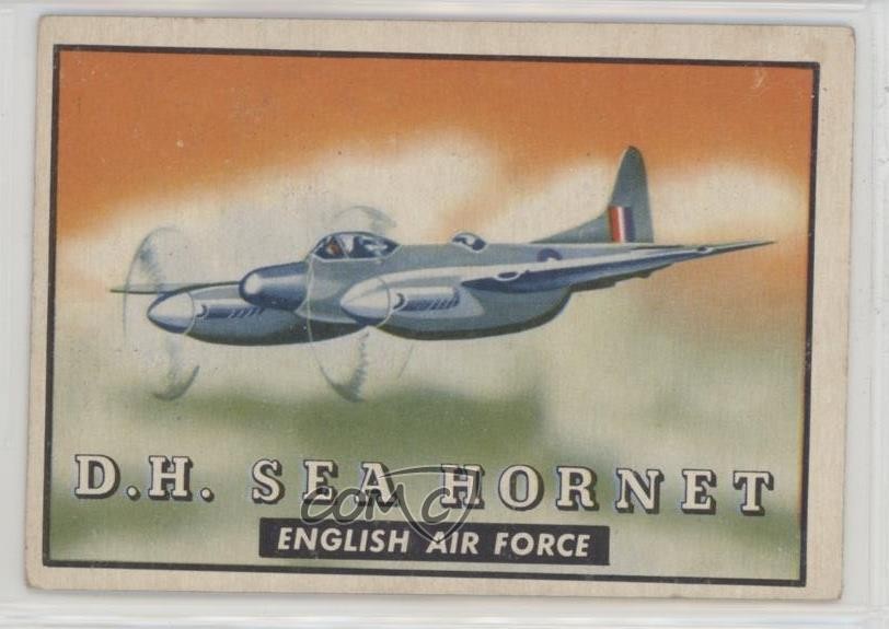 1952 Topps Wings - Amico o nemico R707-4 DH Sea Hornet #147 0s4