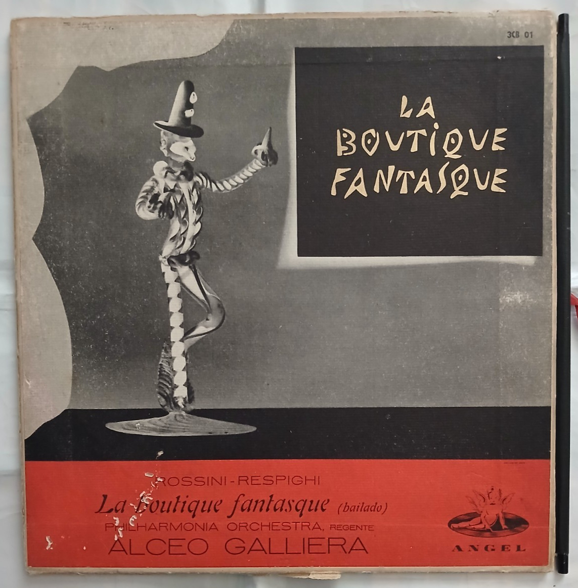 Alceo Galliera La Boutique Fantasque 10" Vinyl Record Rossini-Respighi Angel