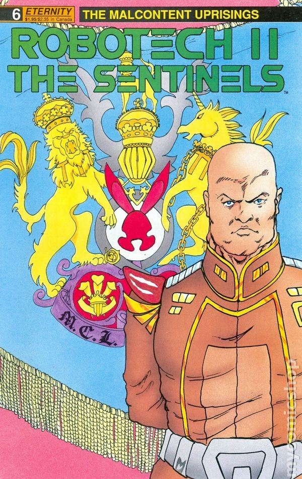Robotech 2 Le Sentinelle Le Rivolte Malcontent #6 VG 1990 Immagine Stock