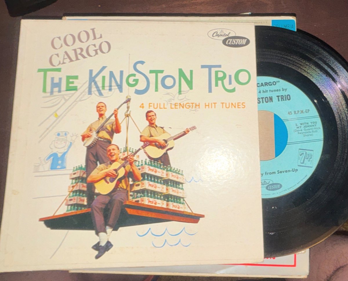 The Kingston Trio - “Cool Cargo” Capitol 7" Black Vinyl EP 45 RPM Seven Up Promo