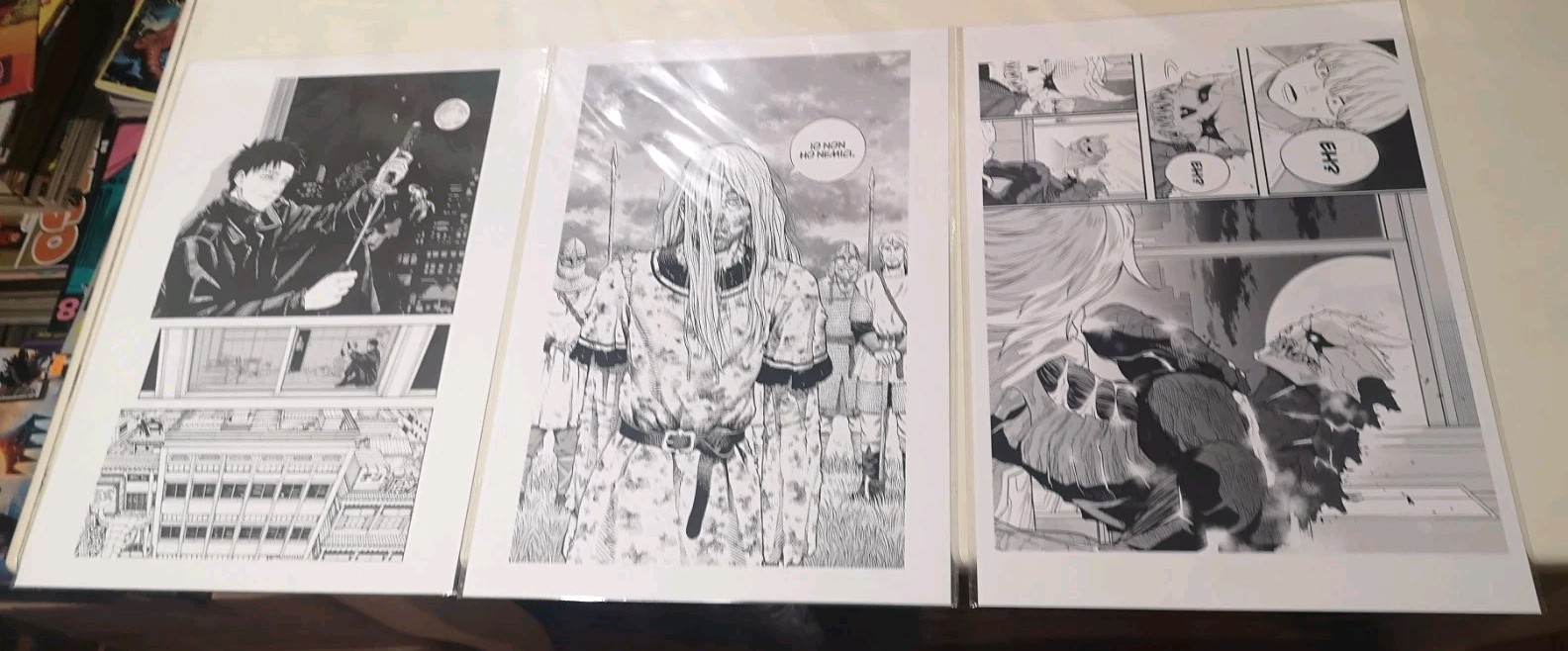 Litografie Kagurabachi Vinland Saga Kaiju 8 Lotto Comicon 