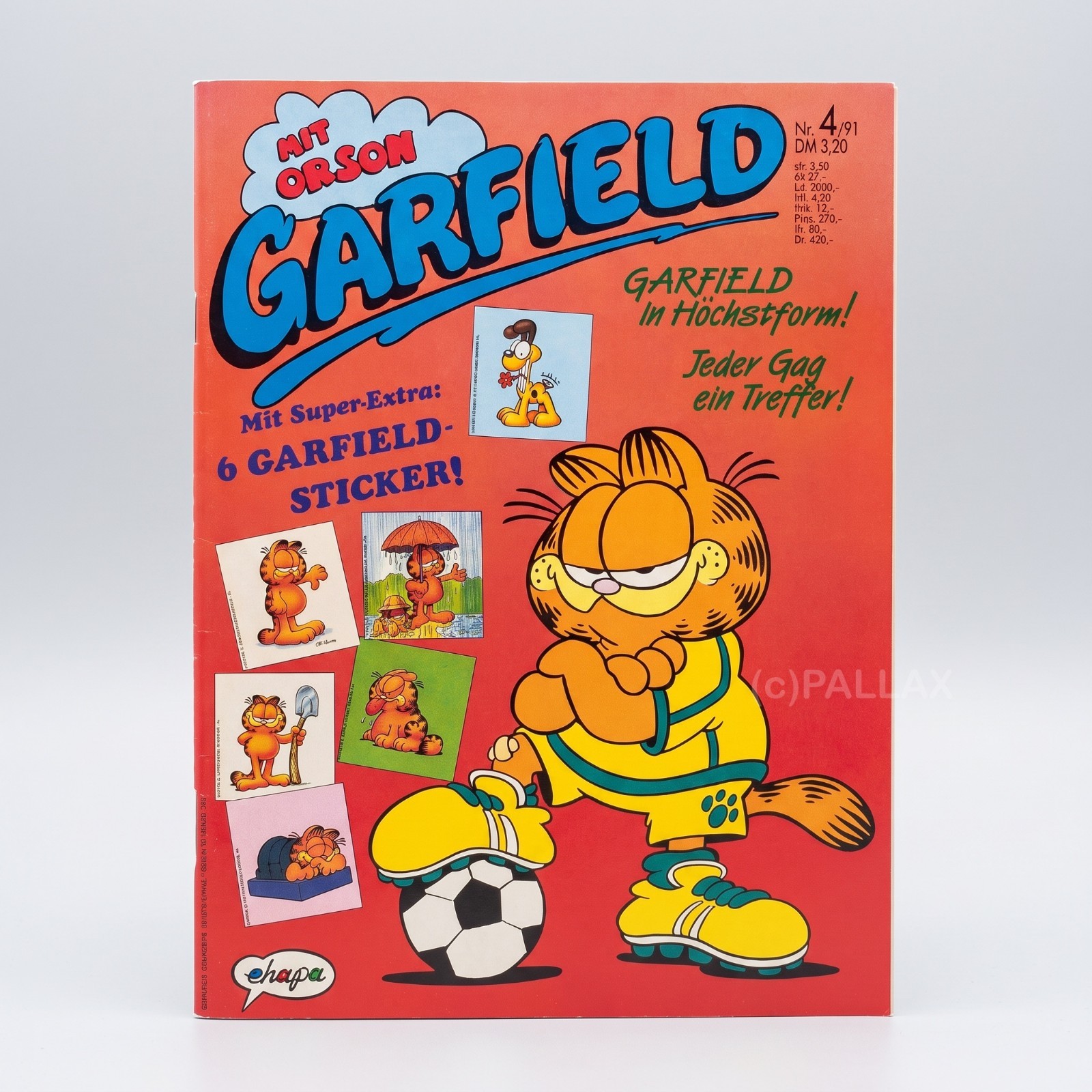 FUMETTO GARFIELD N.4/91 CON POSTER / EHAPA 1991