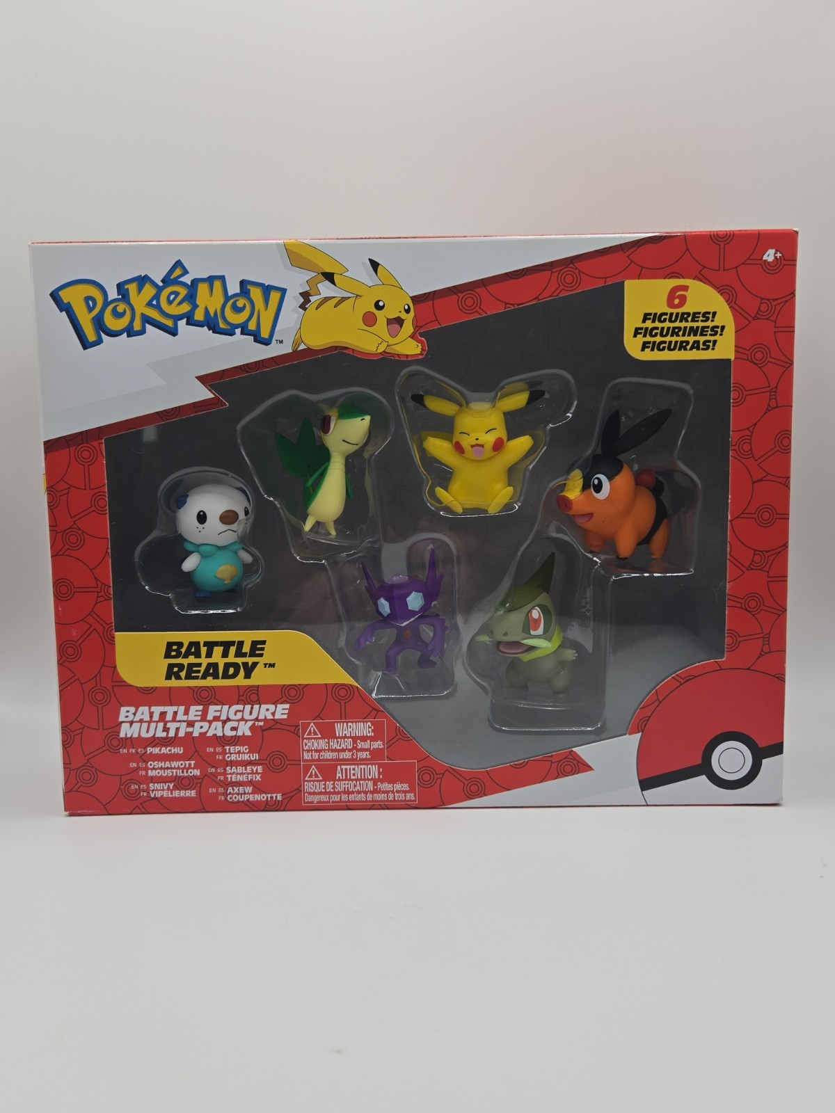Confezione Multipla 6 Figurine Pokemon Nintendo 'Battle Ready' 2022