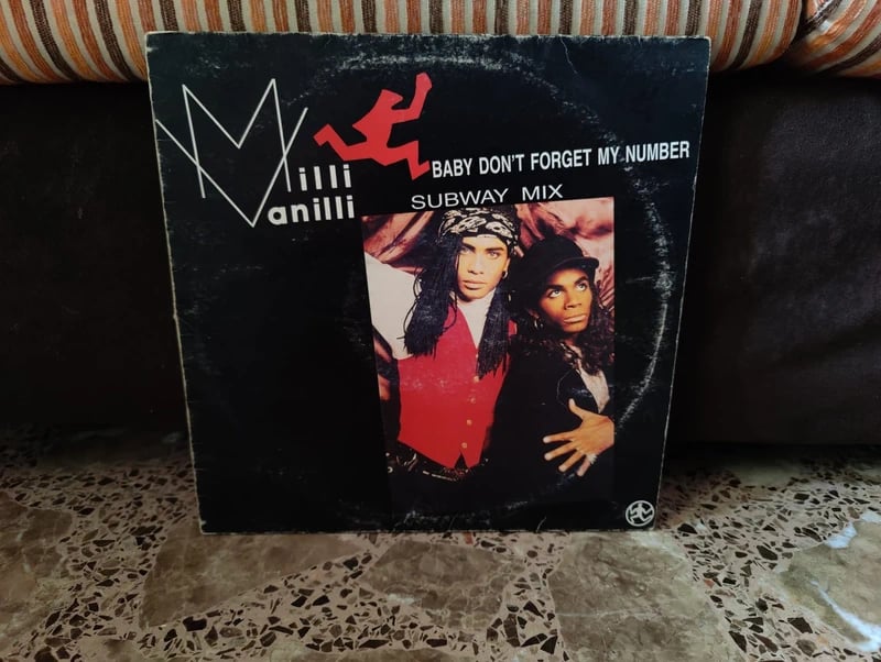 Milli Vanilli Baby Don't Forget My Number Maxi 12" 1989 Hansa Ariola España