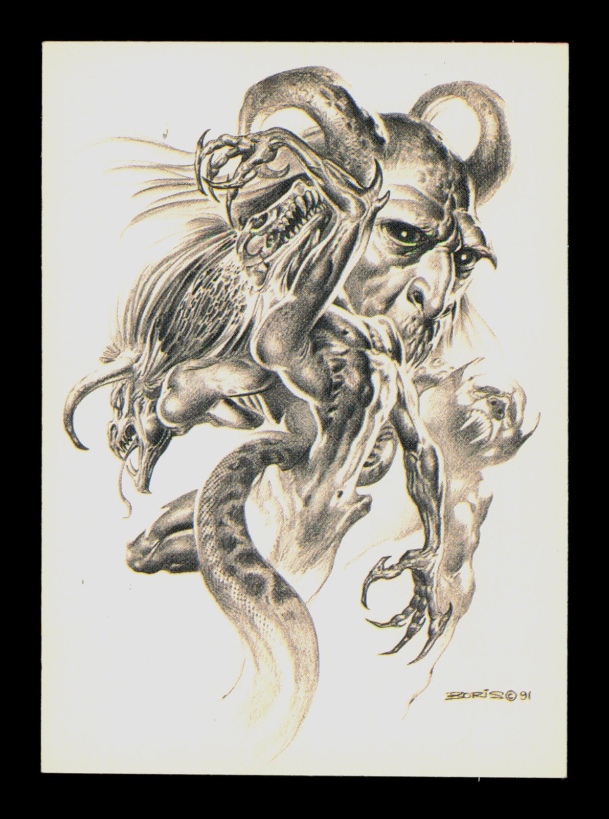 Gothic Nightmare-Magnificent Myths 25 Boris Vallejo 4 1994 Trading Card TCG