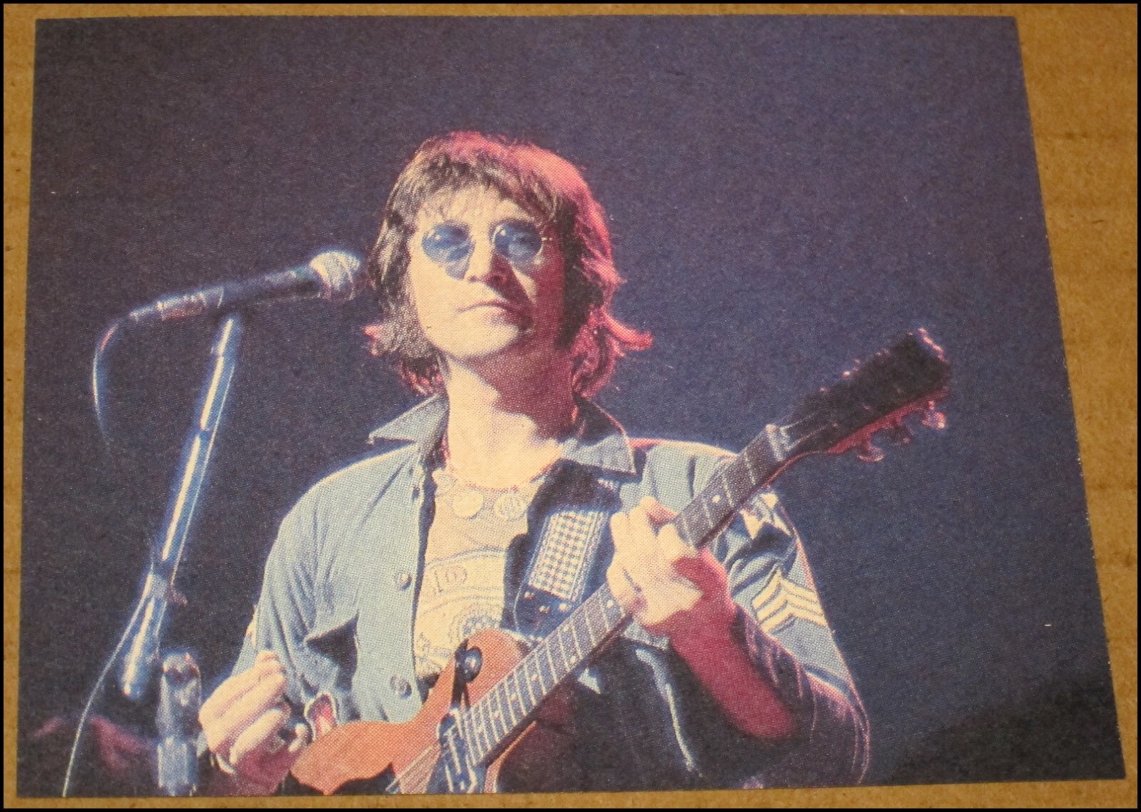 1986 John Lennon Early 1970s RS Magazine Clipping Photo 4"x3.5" The Beatles