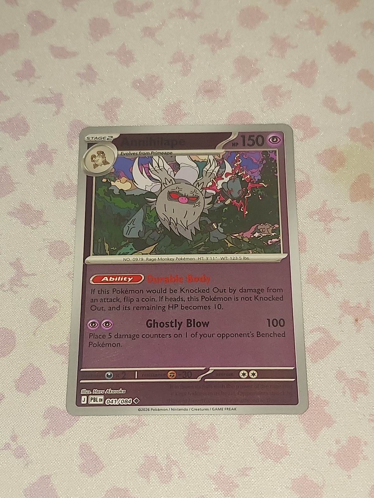 Annihilape 041/084 Reverse Holo inedito Pitch Black PBL Pokemon