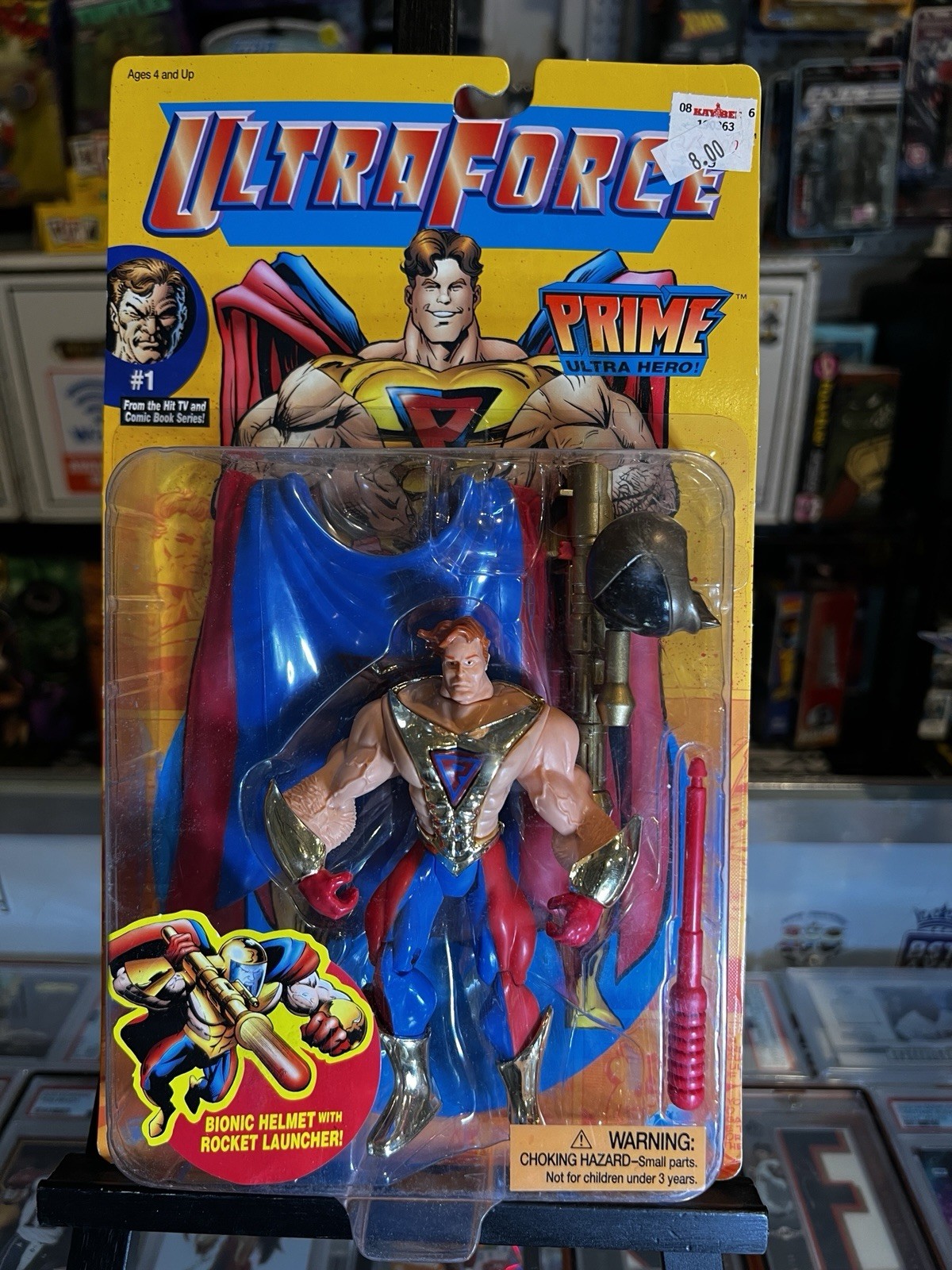 Modellino Ultra Force Prime Ultra Hero 1995 Malibu Comics Galoob da collezione