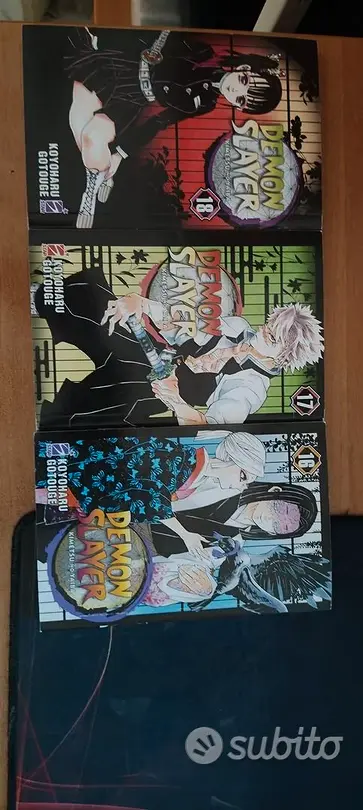 Demon Slayer manga vol 16 17 18