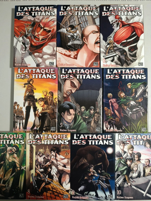 Lot 10 Manga : L'attaque des Titans