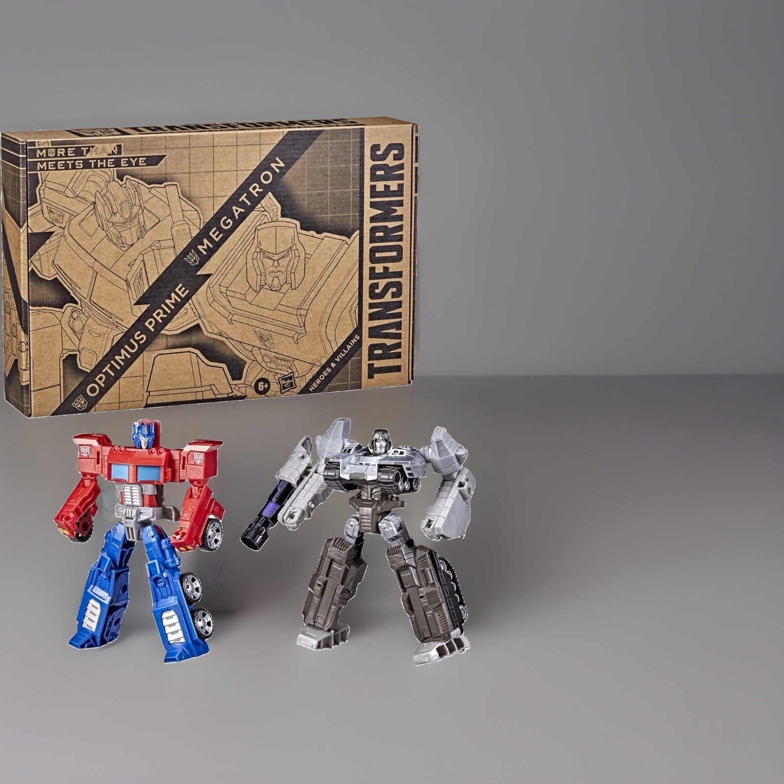 Hasbro Transformers Optimus Prime & Megatron Transforming Figures Truck Tank Set