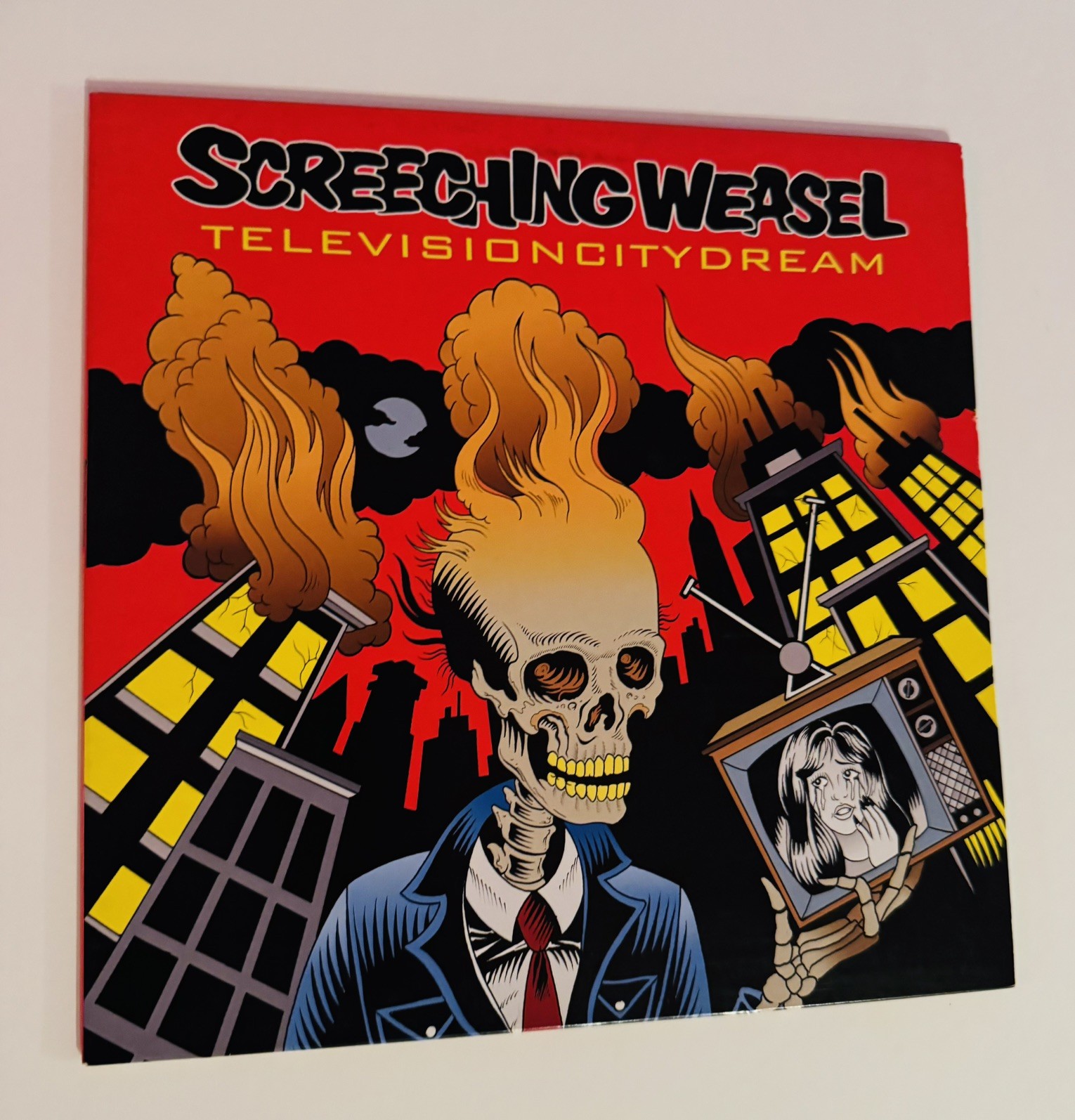 Screeching Weasel Television City Dream LP Fat Wreck Cords vinyl VG+ 