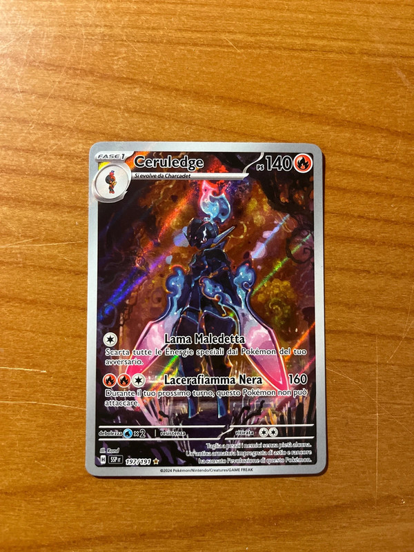 Ceruledge AR carta pokèmon rara segreta condizioni mint