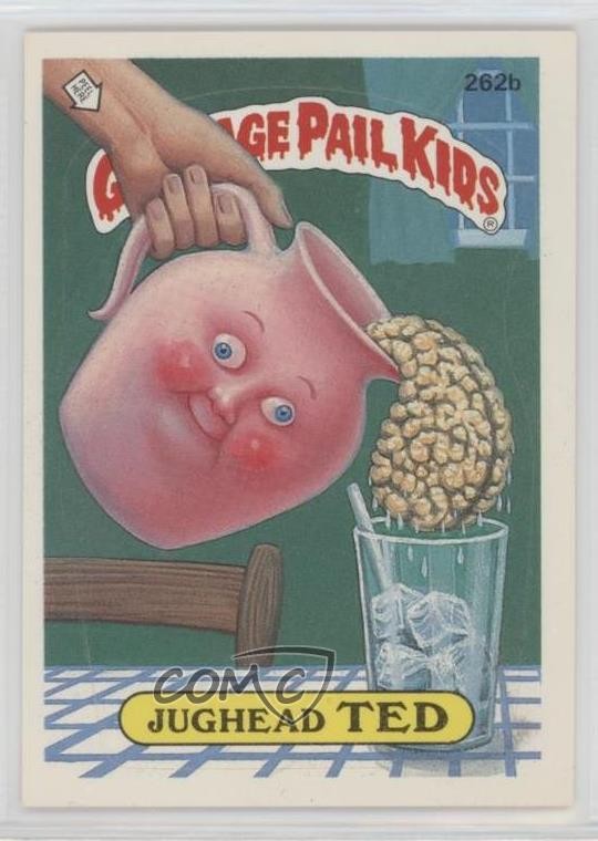 1987 Topps Garbage Pail Kids Series 7 Jughead TED (two star back) #262b 1q9