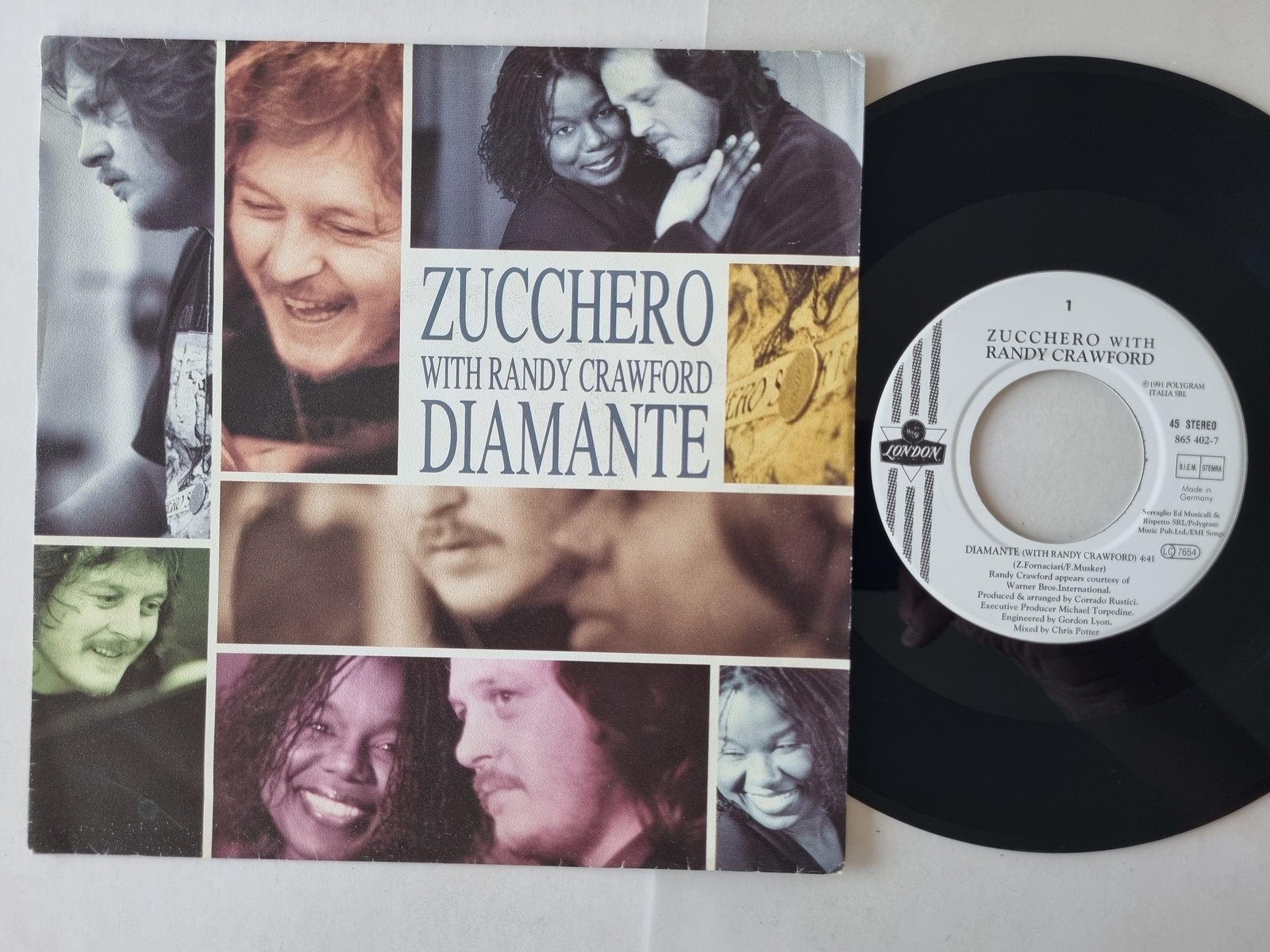 Zucchero with Randy Crawford - Diamante 7'' Vinyl Germany