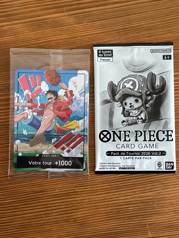 Carte onepiece DON Luffy et don zoro scellé FR