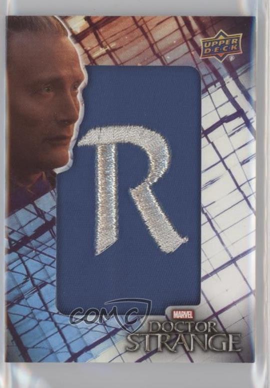 2016 Upper Deck Marvel Doctor Strange Lettermen Mads Mikkelsen #LPMM-6 Patch 0e1